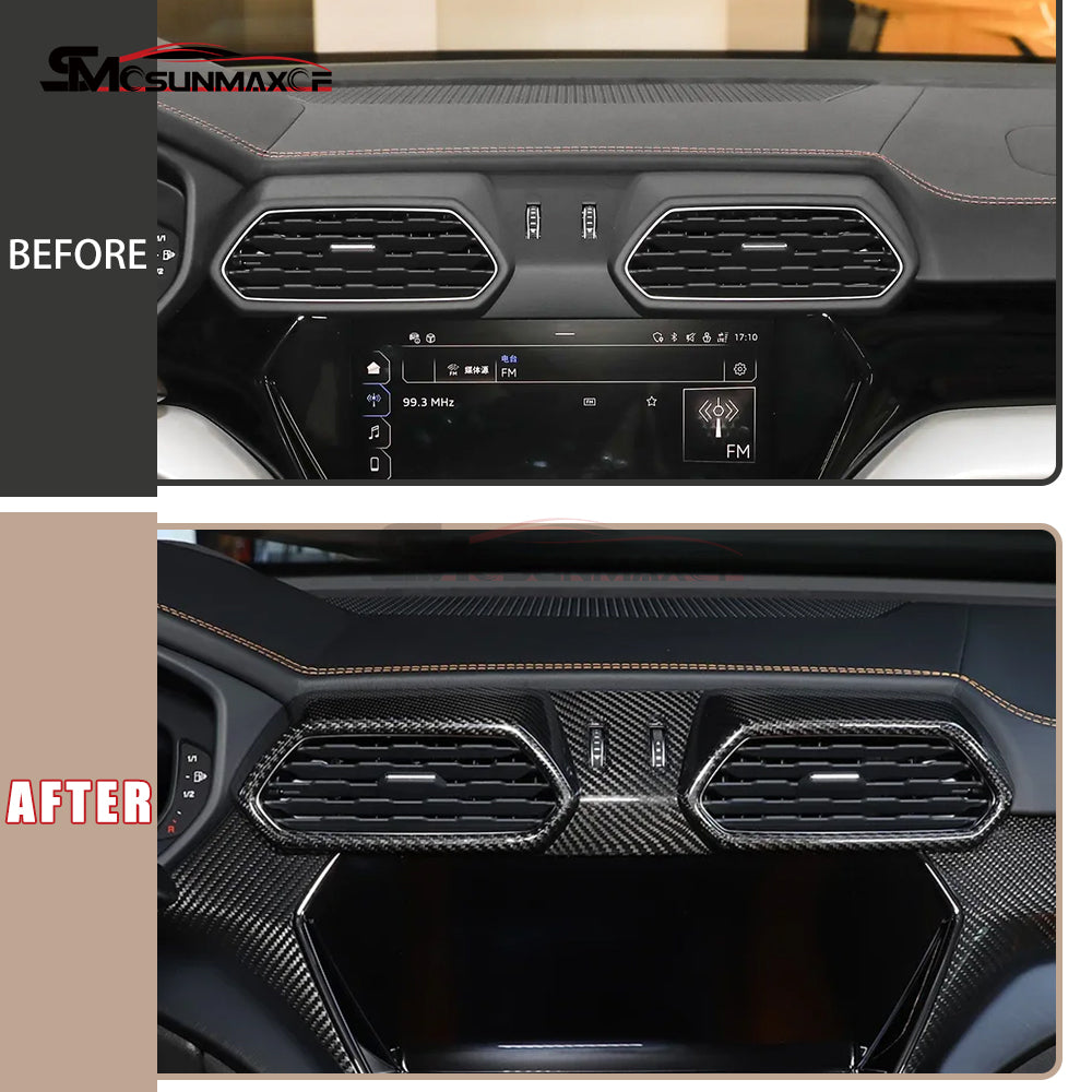 Lamborghini Urus Carbon Fiber Dashboard Air Vent Panel Cover (2018-2025)