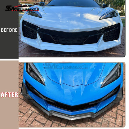 Chevrolet Corvette C8 Z06 Carbon Fiber Front Bumper Lip Splitter (2020-2024)