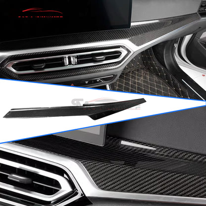 BMW 3 4 Series G20 G21 G22 Carbon Fiber Center Console Dashboard Trim (2022-2023)