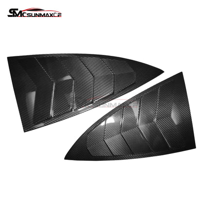 Carbon Fiber Rear Side Window Louvers Cover for Mercedes AMG GT/GTS/GTR (2015-2023)