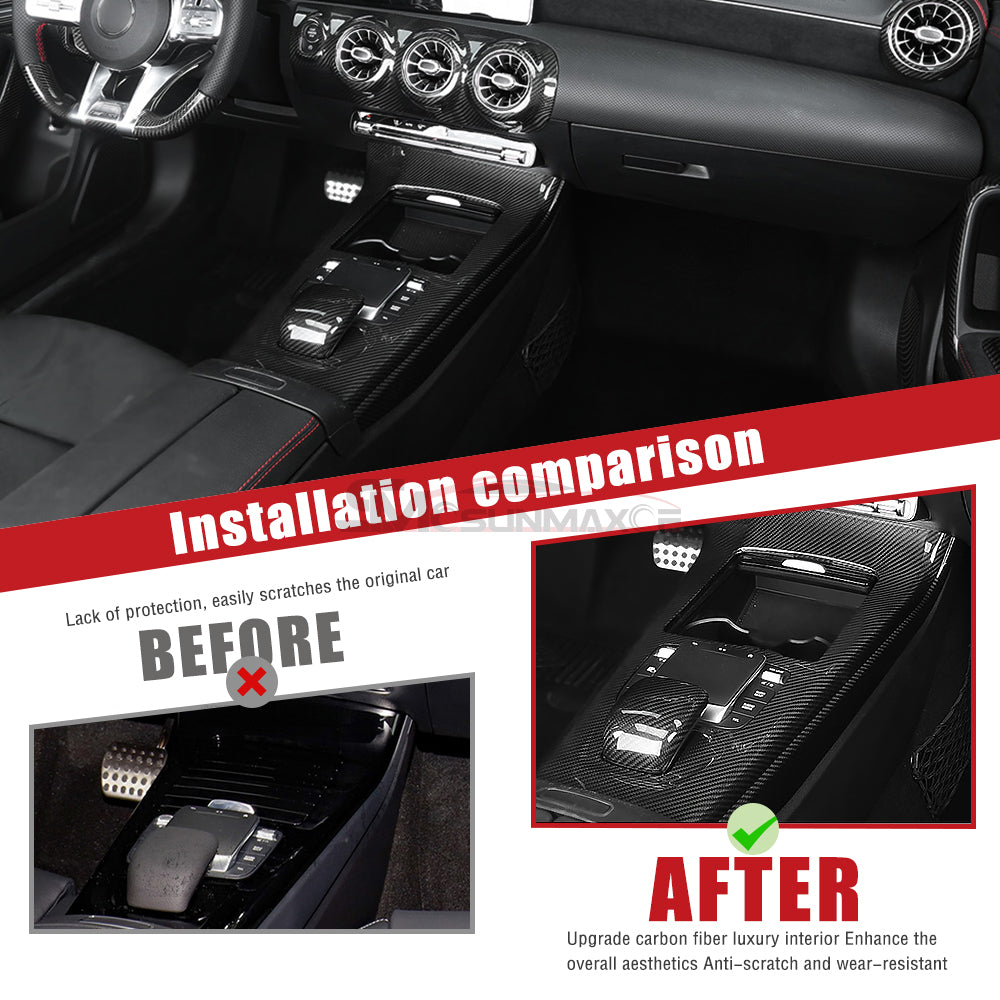 Mercedes-Benz AMG A35 A45 A45S W177 CLA200 CLA250 Carbon Fiber Gear Shift Trim