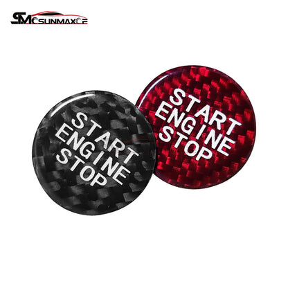 BMW 2 3 4 Series G20 G80 G82 G83 Carbon Fiber Start Stop Button Cover (2020-2024)