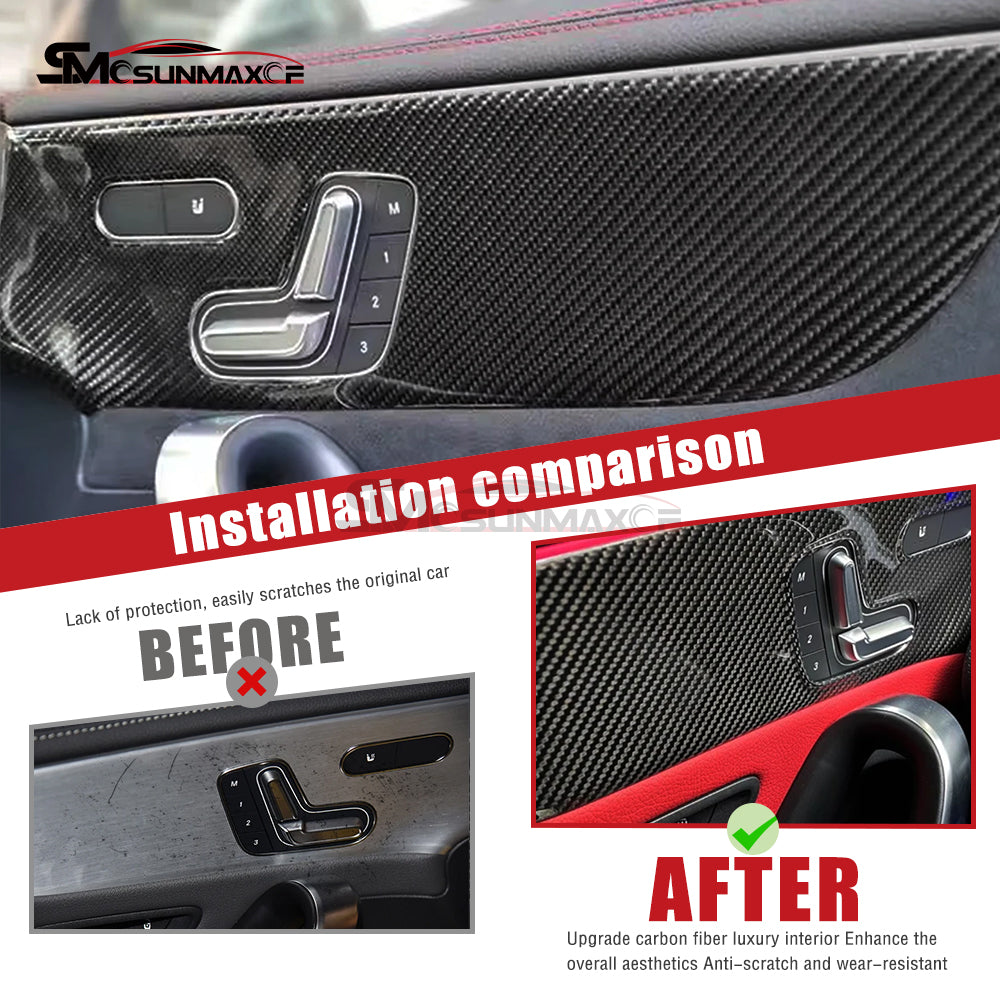 Mercedes-Benz A CLA Class W177 V177 C118 W118 Carbon Fiber Door Panel Trim (2020)