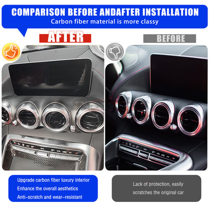 Carbon Fiber Dashboard Air Vent Cover for Mercedes AMG GT/GTS/GTR (2019-2023)