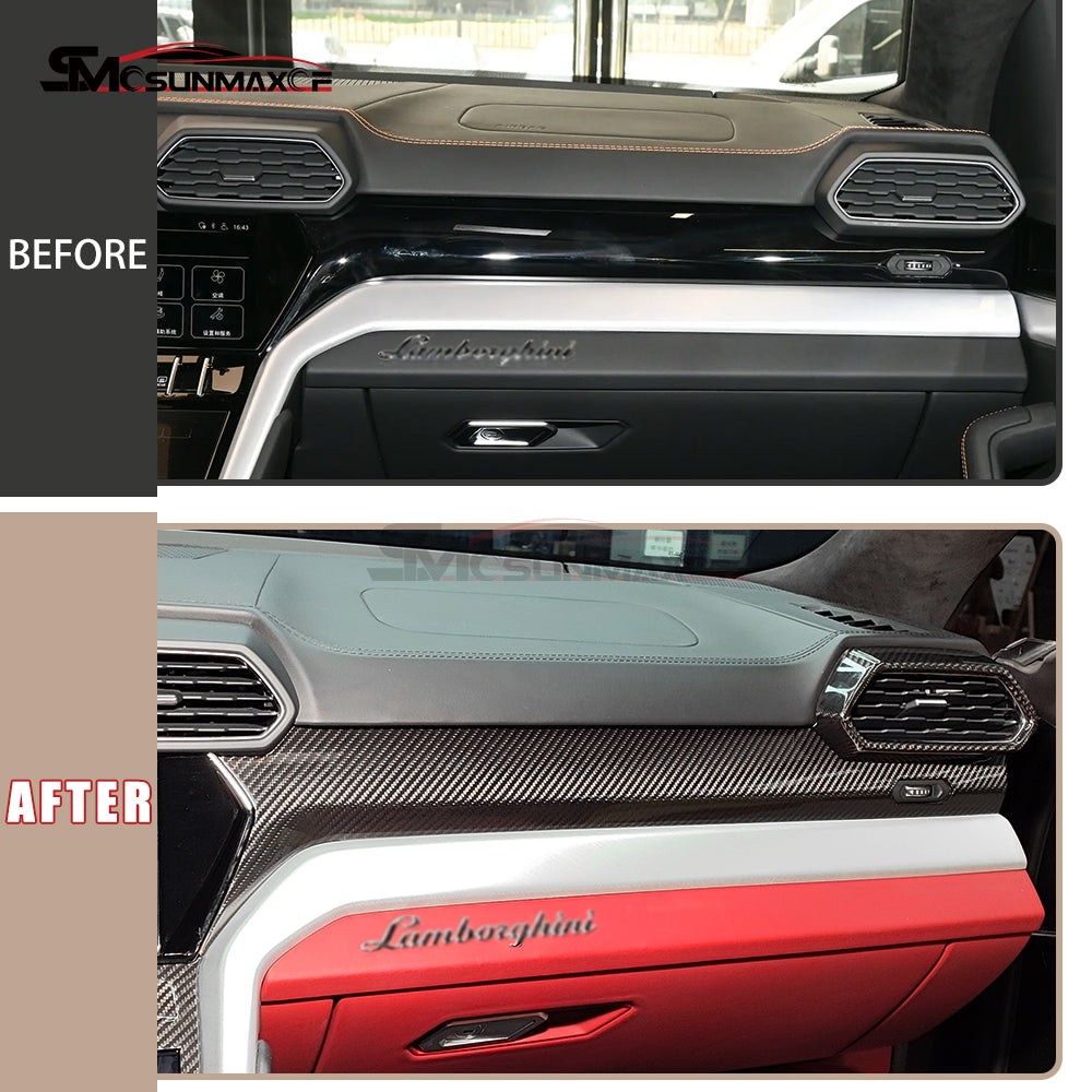Lamborghini Urus Carbon Fiber Dashboard & Console Trim (3pcs, 2018-2025)