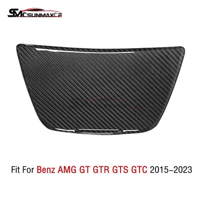 Real Carbon Fiber Center Console Cup Holder Cover for Mercedes AMG GT/GTS/GTR (2015-2023)