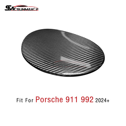 Porsche 911 992 Carbon Fiber Fuel Tank Cap Trim (2019-2024)