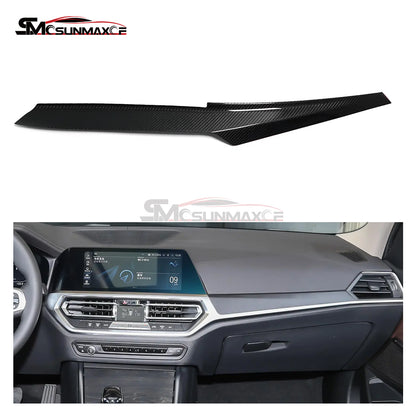 BMW 3 4 Series G20 G21 G22 Carbon Fiber Center Console Dashboard Trim (2022-2023)