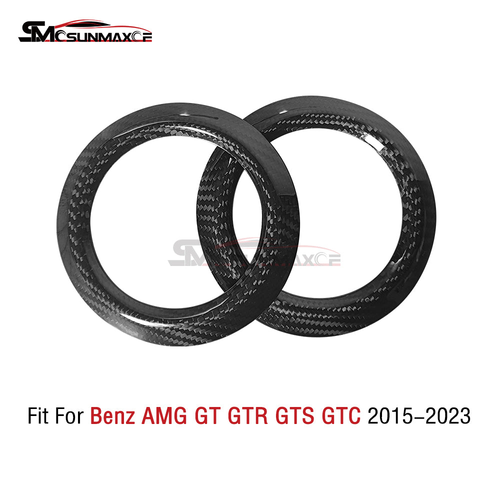 Real Carbon Fiber Dashboard Air Outlet Vent Ring Cover for Mercedes AMG GT/GTS/GTR (2015-2023)