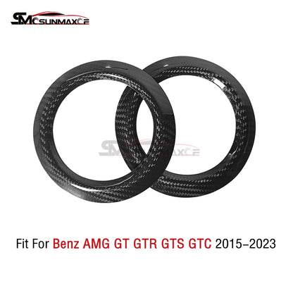 Real Carbon Fiber Dashboard Air Outlet Vent Ring Cover for Mercedes AMG GT/GTS/GTR (2015-2023)