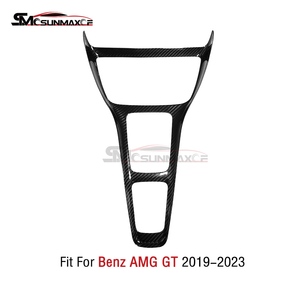 Carbon Fiber Center Console Panel Frame Cover for Mercedes AMG GT/GTS/GTR (2019-2023)