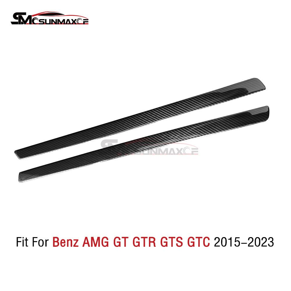 Carbon Fiber Door Panel Strip Covers for Mercedes AMG GT/GTS/GTR (2015-2023)