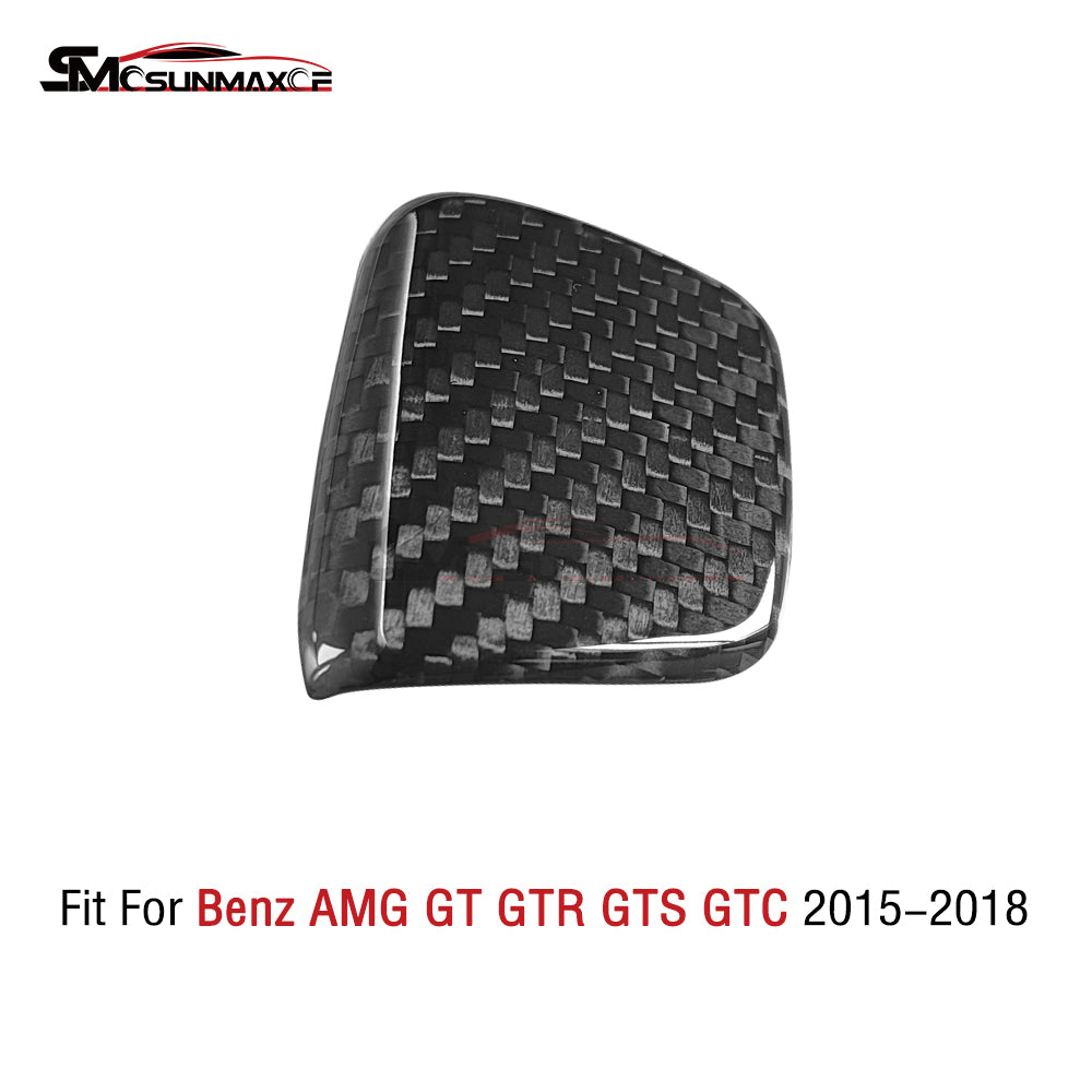 Carbon Fiber Gear Shift Knob Cover for Mercedes AMG GT/GTS/GTR (2015-2018)