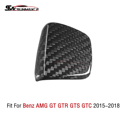 Carbon Fiber Gear Shift Knob Cover for Mercedes AMG GT/GTS/GTR (2015-2018)