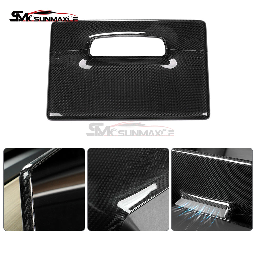 Tesla Model 3 Highland 2024 Carbon Fiber Center Console Touchscreen Cover Trim