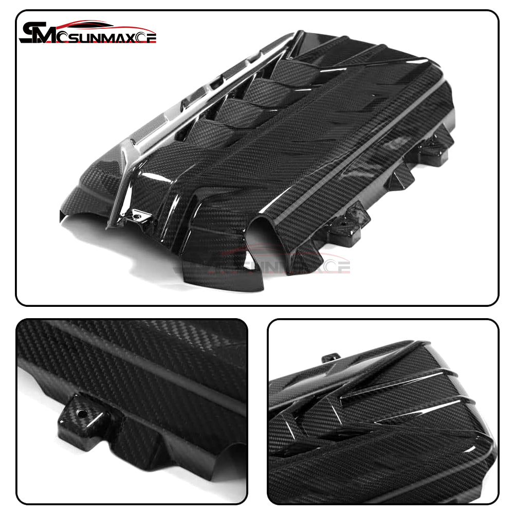 Corvette C8 Convertible Coupe Z51 Carbon Fiber Engine Bay Hood Cover (2020-2024)