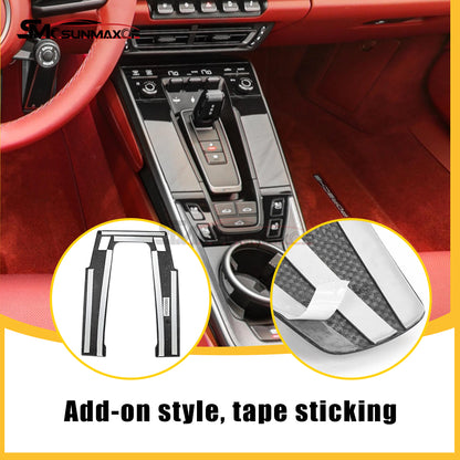 Porsche 911 992 Carbon Fiber Shift Panel Sticker (2019-2024)