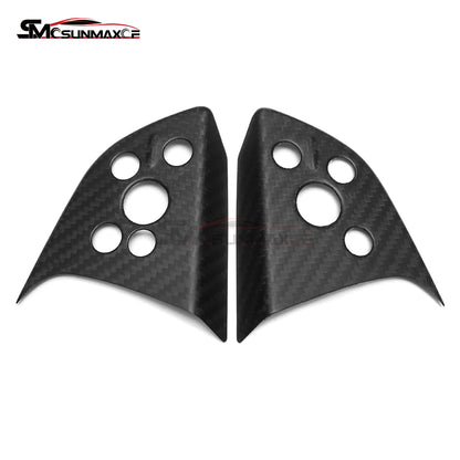 Tesla Model 3 Highland 2024 Real Carbon Fiber Steering Wheel Trim Cover