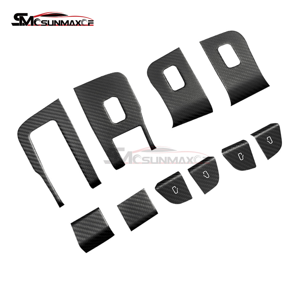 Tesla Model 3 Highland 2024 Carbon Fiber Window Switch Cover Trim (10PCS)