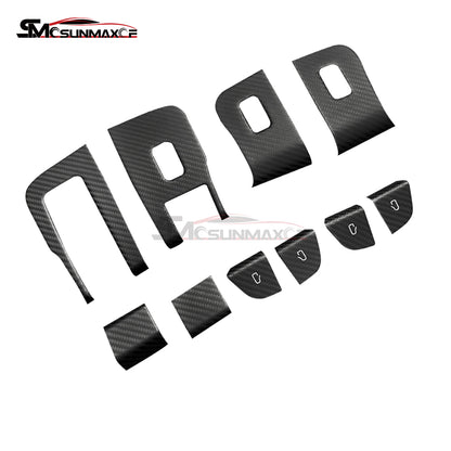 Tesla Model 3 Highland 2024 Carbon Fiber Window Switch Cover Trim (10PCS)