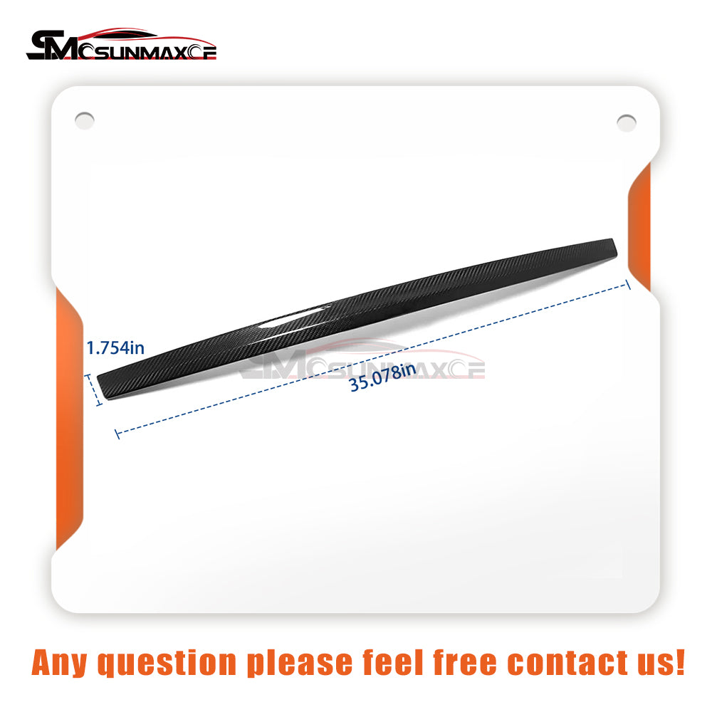 Tesla Model S 2021-2023 Dry Carbon Rear Trunk Lid Cover Trim