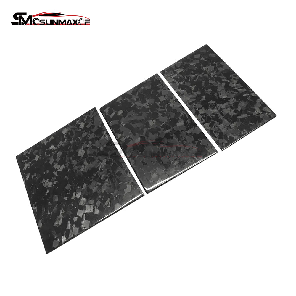 Tesla Model 3 Highland 2024 Forged Carbon Fiber Center Console Covers (3PCS)