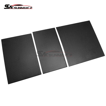Tesla Model 3 Highland 2024 3PCS Real Carbon Fiber Center Console Panel Trim