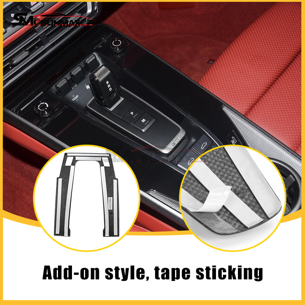 Porsche 911 992 Carbon Fiber Center Console Cover (2019-2024)