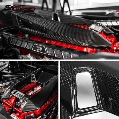 Chevrolet Corvette C8 Z06 2023-2024 Carbon Fiber Hood Engine Bay Cover Trim