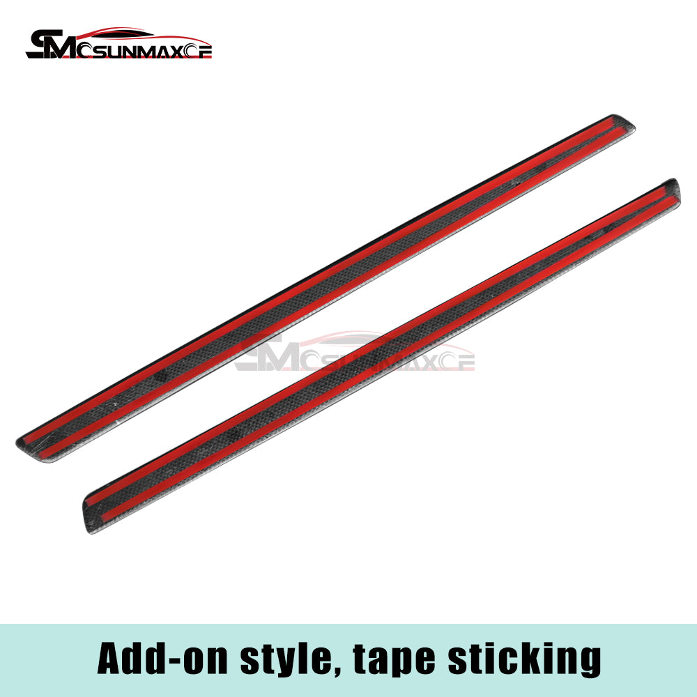 Carbon Fiber Door Panel Strip Covers for Mercedes AMG GT/GTS/GTR (2015-2023)