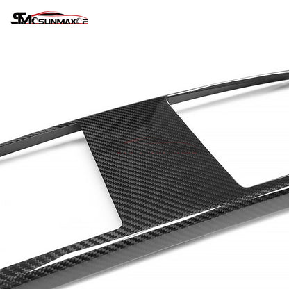 Tesla Model S 2021-2023 Real Carbon Fiber Center Console Panel Frame Cover Trim