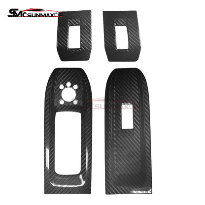 Lamborghini Urus Carbon Fiber Window Switch Panel Covers (2018-2025, 4pcs)