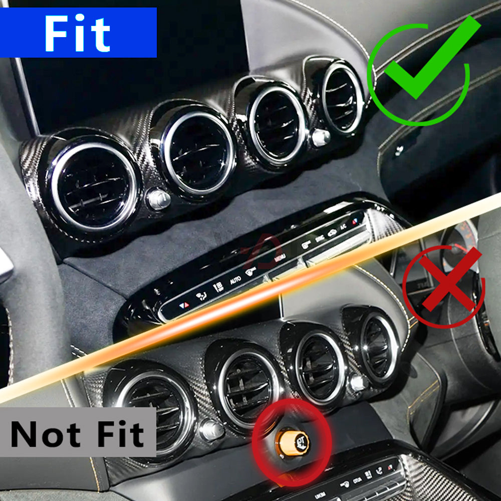 Carbon Fiber Dashboard Air Vent Cover for Mercedes AMG GT/GTS/GTR (2019-2023)