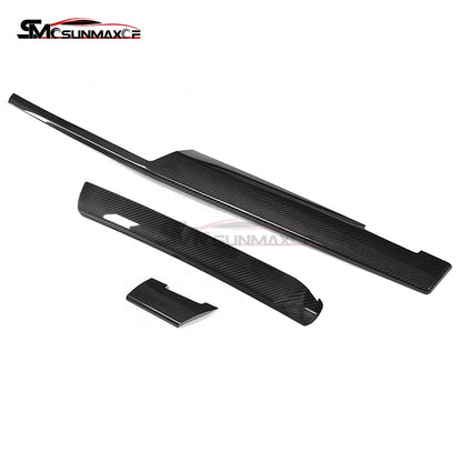 BMW 5 Series i5 M60 G60 G68 Carbon Fiber Dashboard Trim (3PCS, 2024)