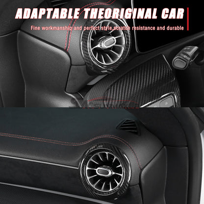 Mercedes-Benz CLA C118 W177 V177 A35 A45 Carbon Fiber Dashboard Air Vent Ring Cover