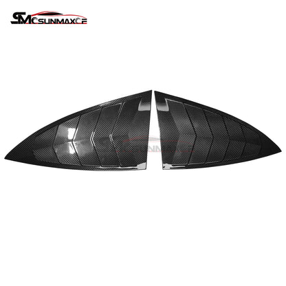 Carbon Fiber Rear Side Window Louvers Cover for Mercedes AMG GT/GTS/GTR (2015-2023)