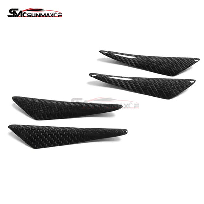 BMW M2 M3 M5 M6 Carbon Fiber Front Bumper Canards Spoiler Fins