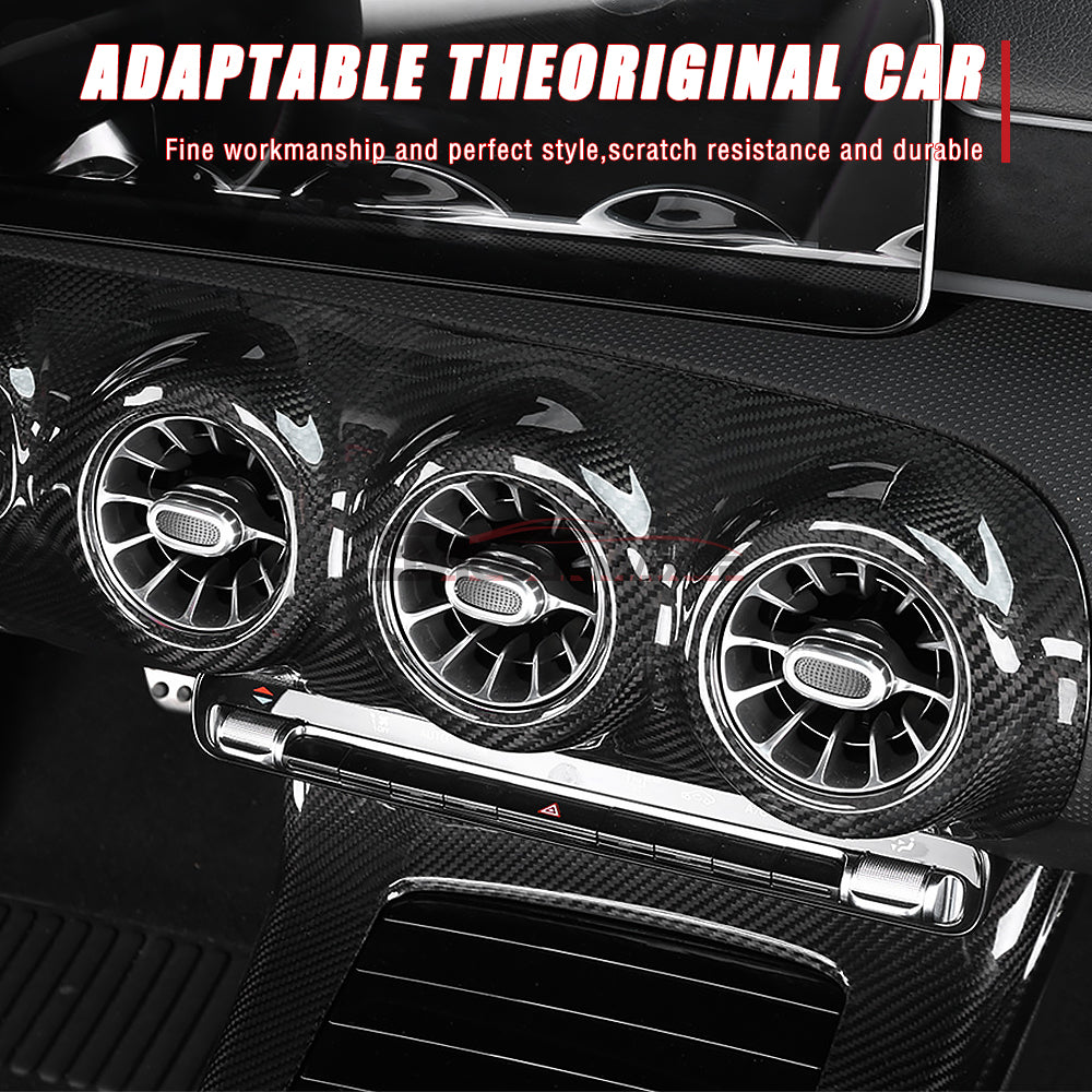 Mercedes-Benz CLA C118 W177 V177 A35 A45 Carbon Fiber Dashboard Air Vent Cover (LHD/RHD)
