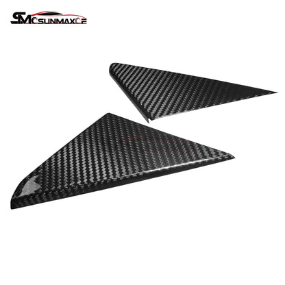 Porsche 911 992 Carbon Fiber A-Pillar Triangle Window Sticker (2019-2024)