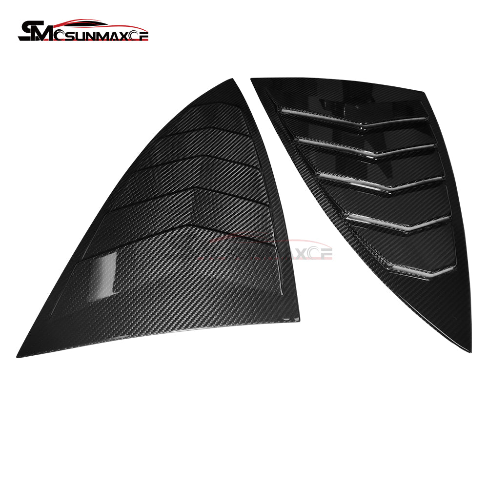 Carbon Fiber Rear Side Window Louvers Cover for Mercedes AMG GT/GTS/GTR (2015-2023)
