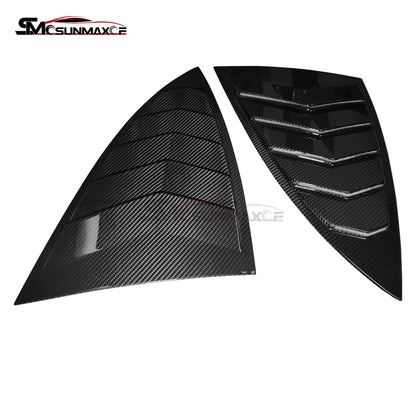 Carbon Fiber Rear Side Window Louvers Cover for Mercedes AMG GT/GTS/GTR (2015-2023)