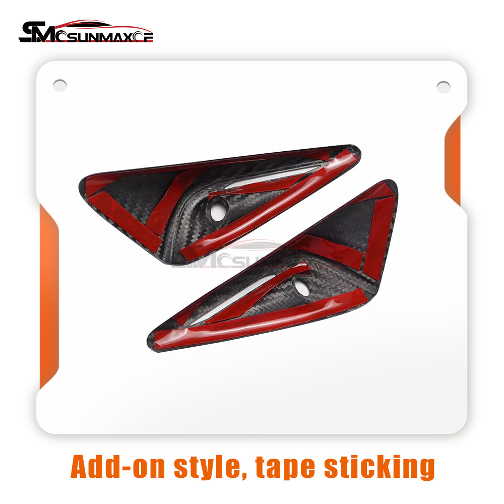 Tesla Model 3 Highland 2024 Forged Carbon Fiber Side Fender Camera Cover Frame