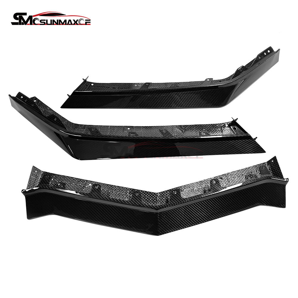Chevrolet Corvette C8 Z06 Carbon Fiber Front Bumper Lip Splitter (2020-2024)