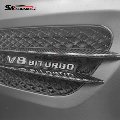 Carbon Fiber Side Fender Air Vent Cover for Mercedes AMG GT/GTS/GTR/GTC (2015-2023)