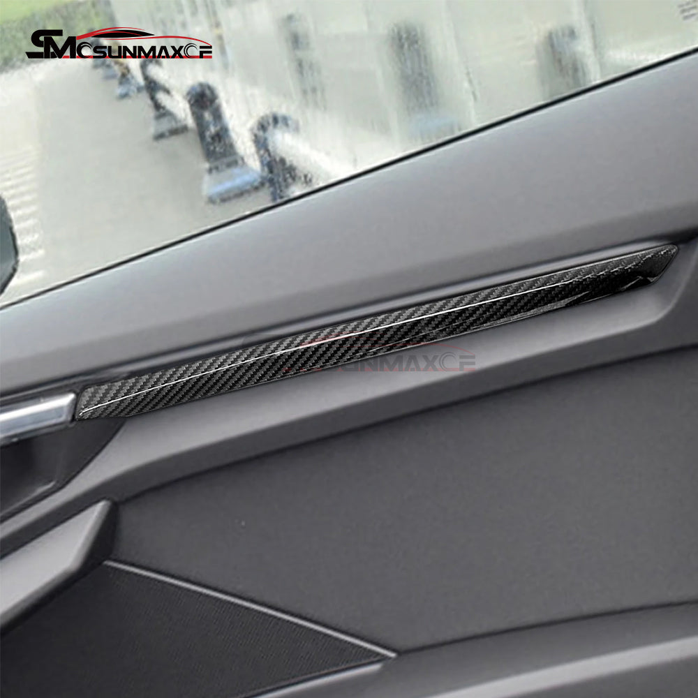Audi A3 S3 RS3 8Y Carbon Fiber Door Panel Trim (4PCS, 2021-2024)