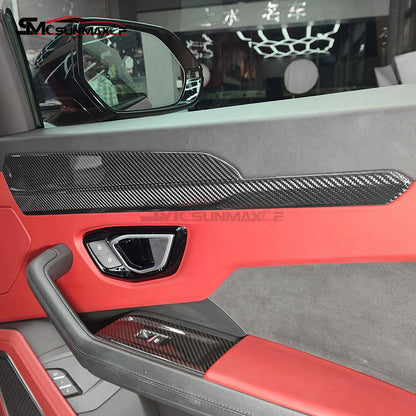 Lamborghini Urus Carbon Fiber Door Panel Trim Covers (2018-2025)