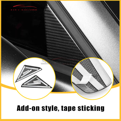 Porsche 911 992 Carbon Fiber A-Pillar Triangle Window Sticker (2019-2024)