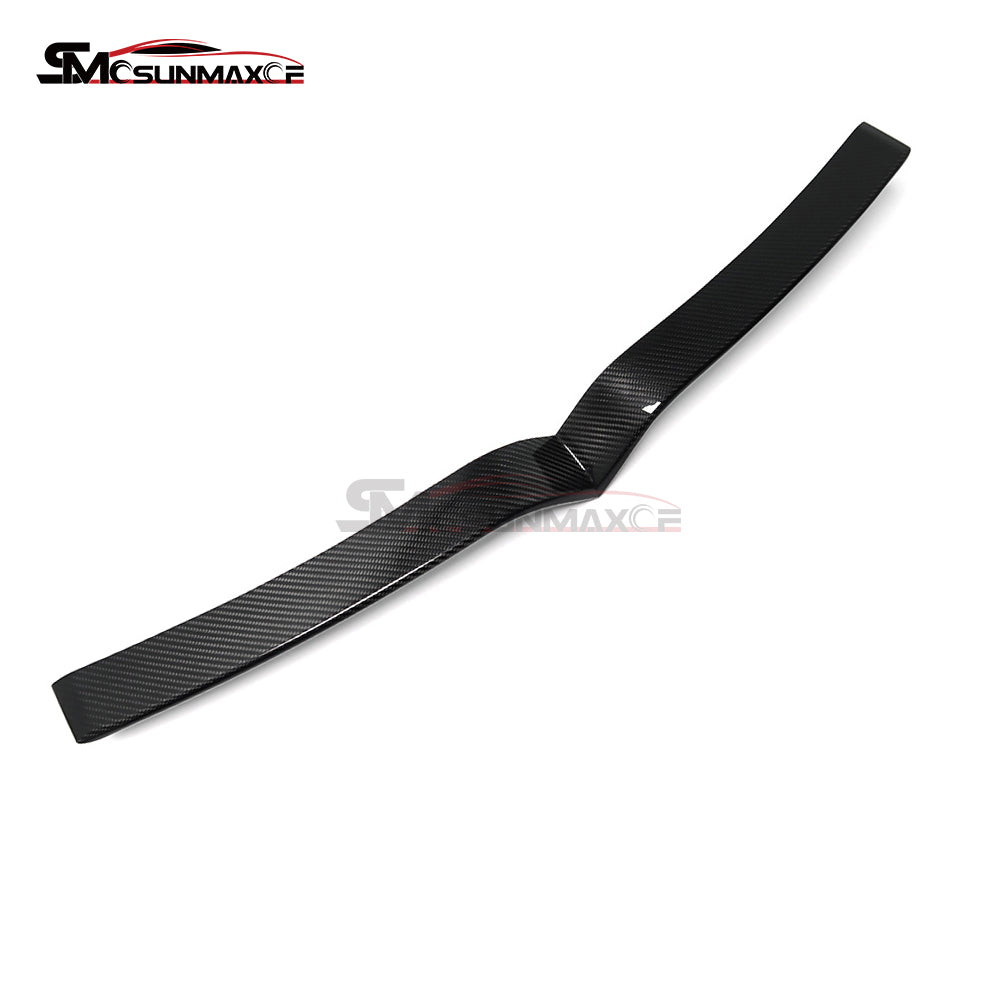Tesla Model S 2021-2023 Real Carbon Fiber Front Bumper Center Grille Cover