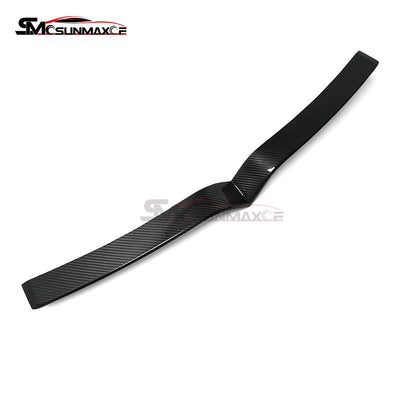 Tesla Model S 2021-2023 Real Carbon Fiber Front Bumper Center Grille Cover