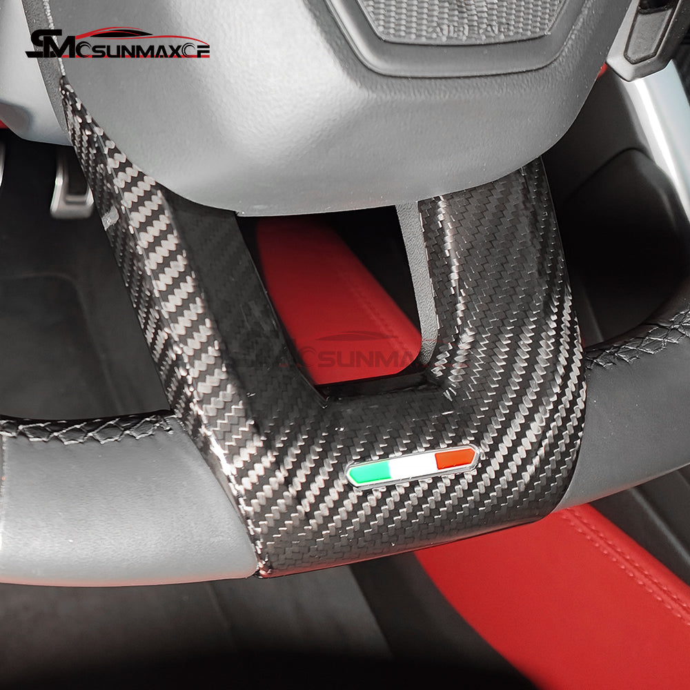 Lamborghini Urus Carbon Fiber Steering Wheel Trim (2018-2025)